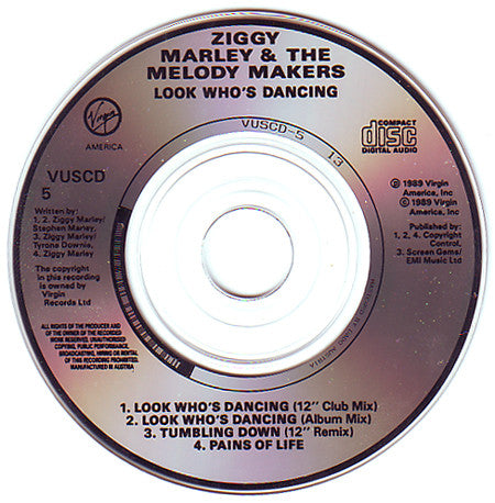 Ziggy Marley And The Melody Makers : Look Who's Dancing (CD, Mini)