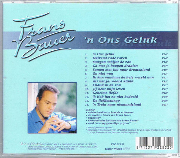 Frans Bauer : 'n Ons Geluk (CD, Album, Enh)