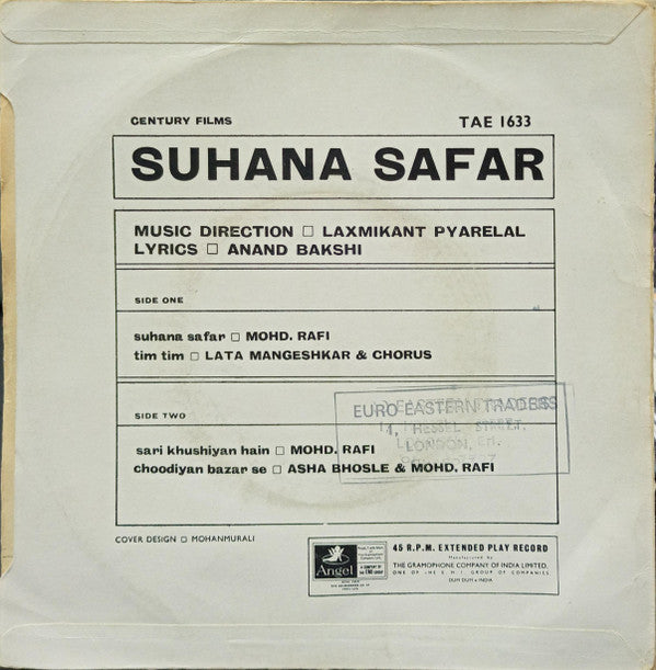Laxmikant-Pyarelal : Suhana Safar (7", EP)