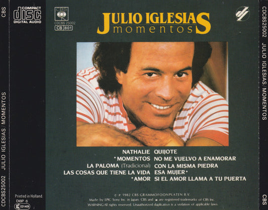 Julio Iglesias : Momentos (CD, Album, RE)