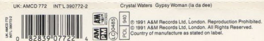 Crystal Waters : Gypsy Woman (La Da Dee) (CD, Single)