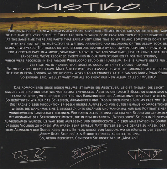 Tol & Tol : Mistiko (CD, Album)