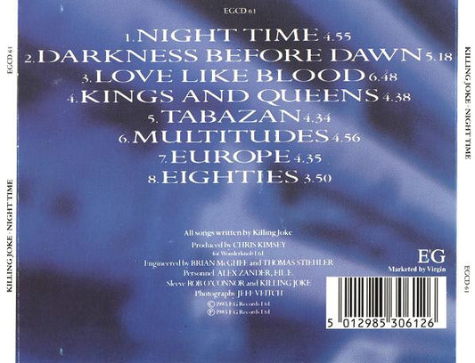 Killing Joke : Night Time (CD, Album)