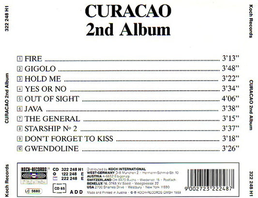 Curacao : 2nd Album (CD, Album)