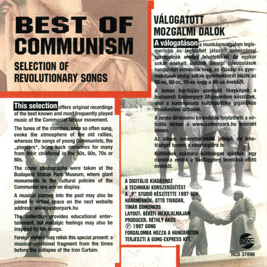 Various : Best Of Communism (Selection Of Revolutionary Songs / Válogatott Mozgalmi Dalok) (CD, Comp)