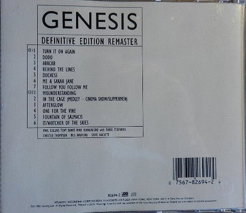 Genesis : Three Sides Live (2xCD, Album, RE, RM)