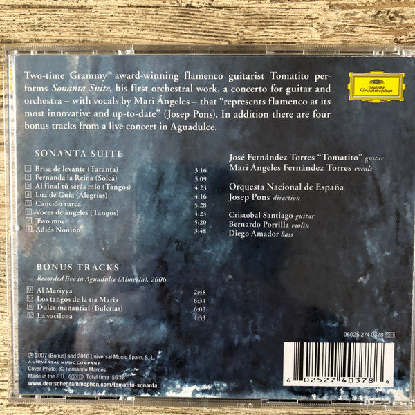Tomatito, Josep Pons, Orquesta Nacional De España : Sonanta Suite (CD)