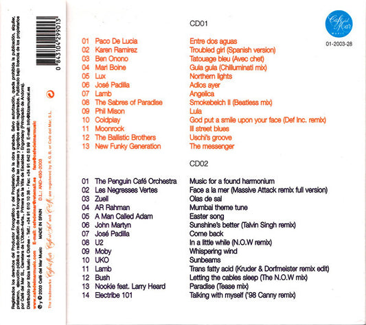 Various : Café Del Mar - The Best Of - Compiled By José Padilla (2xCD, Comp, Dig)
