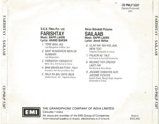 Bappi Lahiri : Farishtay / Sailaab (CD, Comp)