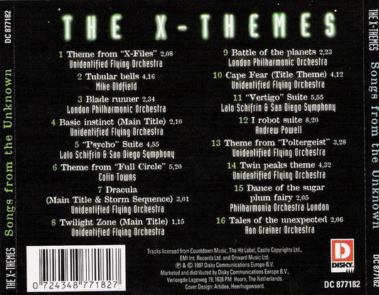 Various : The X-Themes - Songs From The Unknown (CD, Comp)