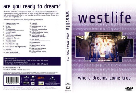 Westlife : Where Dreams Come True (DVD-V, Multichannel, PAL + CD)