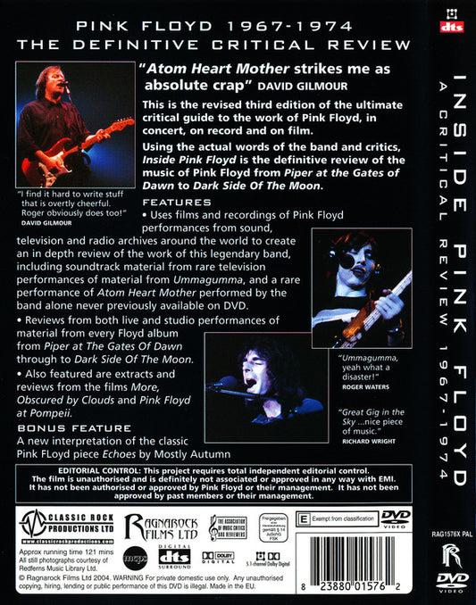Pink Floyd : Inside Pink Floyd A Critical Review 1967-1974 (The Independent Critical Guide) (DVD-V, Unofficial, 3rd)
