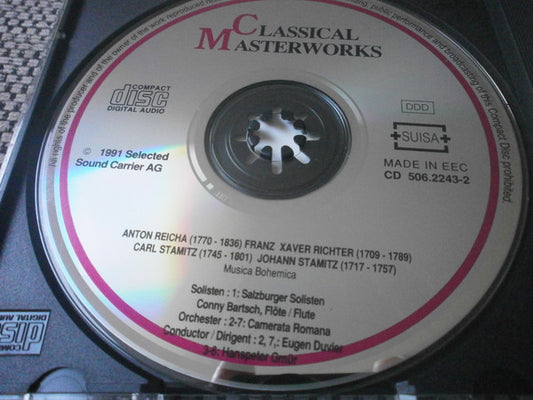 Anton Reicha, Franz Xaver Richter, Carl Stamitz, Jan Václav Antonín Stamic - Salzburger Solisten (2), Conny Bartsch, Camerata Romana, Eugen Duvier, Hanspeter Gmür : Musica Bohemica (CD, Comp)
