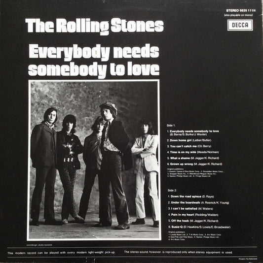 The Rolling Stones : Everybody Needs Somebody To Love (LP, Album, RE)