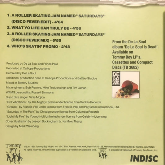 De La Soul : A Roller Skating Jam Named "Saturdays" (CD, Maxi)