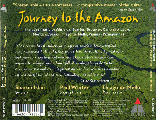 Sharon Isbin, Paul Winter (2), Thiago De Mello : Journey To The Amazon (CD, Album)
