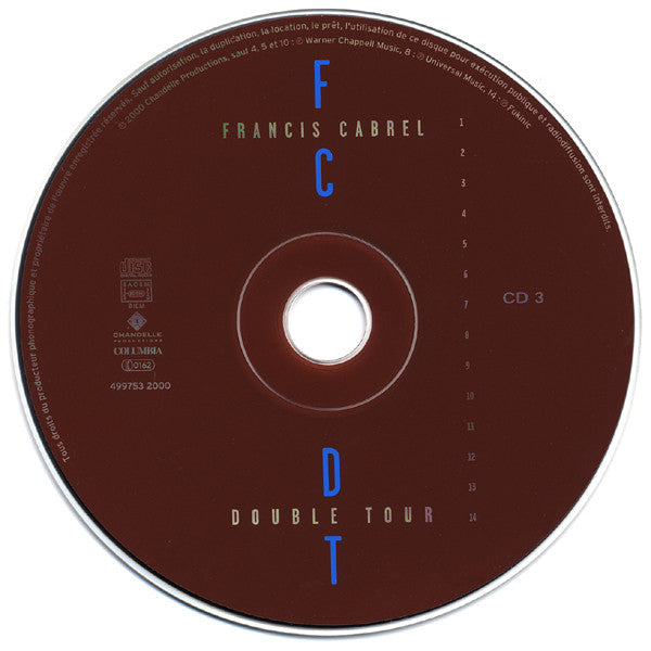 Francis Cabrel : Double Tour (Électrique & Acoustique) (3xCD, Album)
