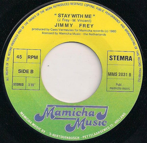 Jimmy Frey : Yet, I Know (7", Single)