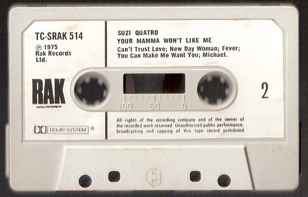 Suzi Quatro : Your Mamma Won't Like Me (Cass, Album)