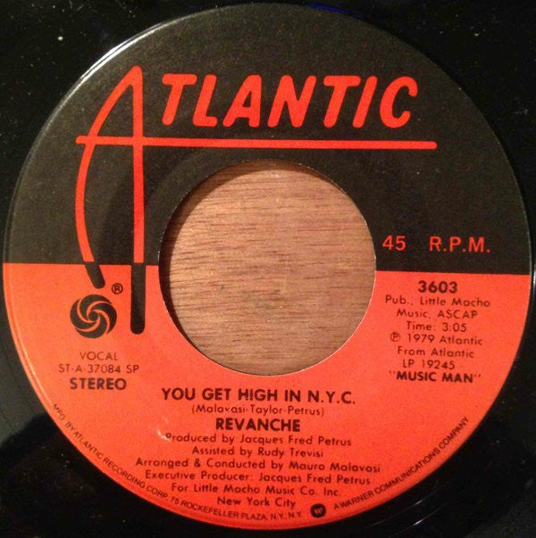 Revanche : You Get High In N.Y.C. (7")