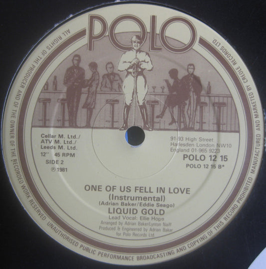 Liquid Gold : One Of Us Fell In Love (12")