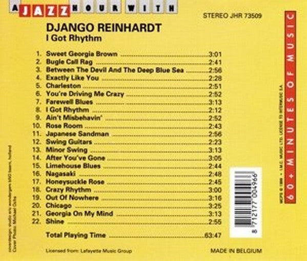 Django Reinhardt : I Got Rhythm (CD, Comp)