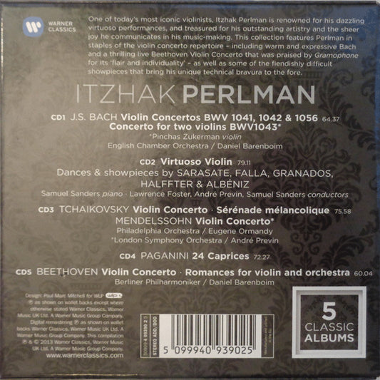 Itzhak Perlman : 5 Classic Albums (5xCD, Comp + Box)