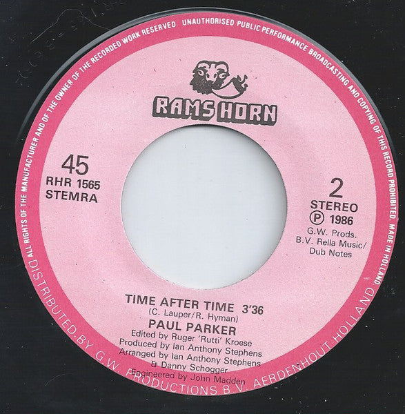 Paul Parker : Time After Time (7", Single)