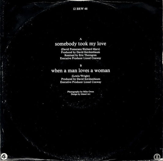 Durell Coleman : Somebody Took My Love (12")