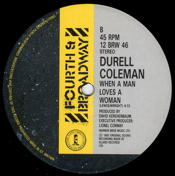 Durell Coleman : Somebody Took My Love (12")