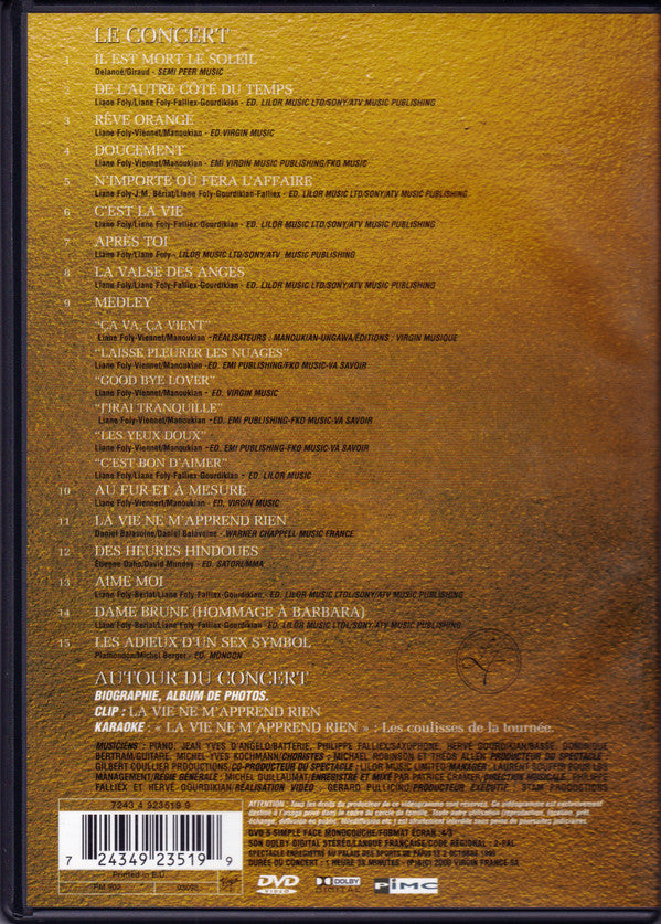 Liane Foly : Acoustique Tour Au Palais Des Sports (DVD-V, Album)