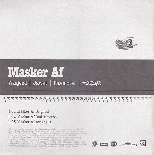 Waajeed, Raymzter & Jawat : Masker Af (12", Promo)