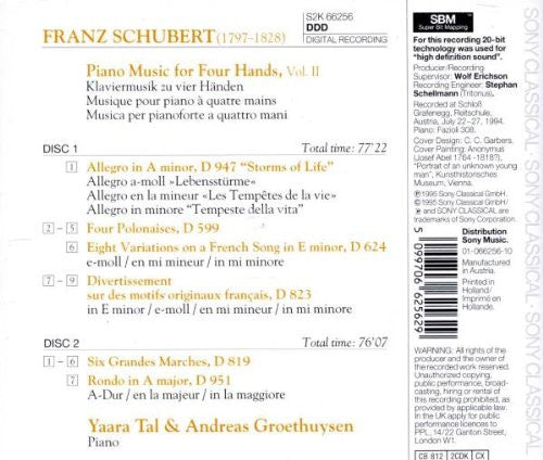 Franz Schubert *, Duo Tal & Groethuysen : Piano Music For Four Hands, Vol. 2 (2xCD, Album)
