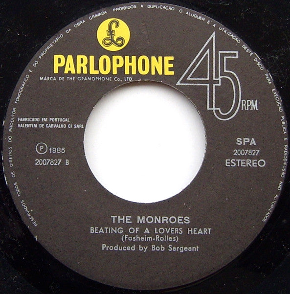 The Monroes : Cheerio (7", Single)