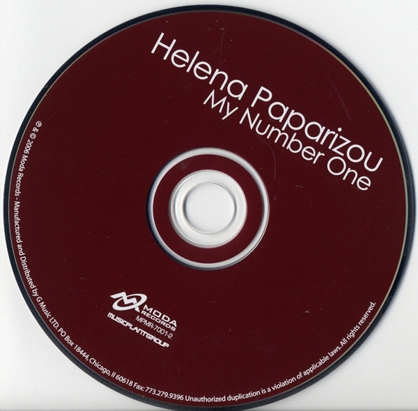 Helena Paparizou : My Number One (CD, Single)