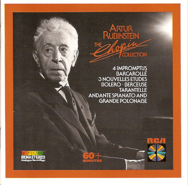 Frédéric Chopin, Arthur Rubinstein : The Chopin Collection - 4 Impromptus / Barcarolle / 3 Nouvelles Etudes / Bolero ∙ Berceuse / Tarantelle / Andante Spianato Et Grande Polonaise (CD, Comp, RM)