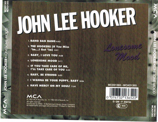 John Lee Hooker : Lonesome Mood (CD, Album, RE)