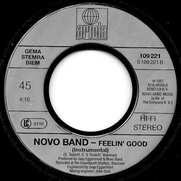 Novo Band : Feelin' Good (7", Single)