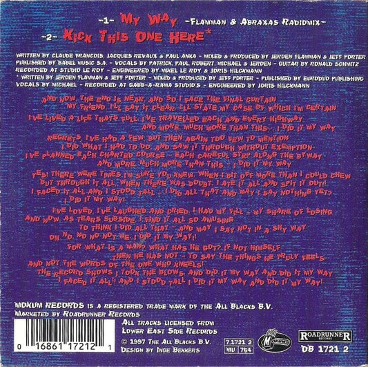 Party Animals : My Way (CD, Single)