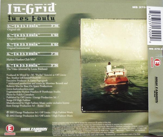 In-Grid : Tu Es Foutu (CD, Maxi, Enh)