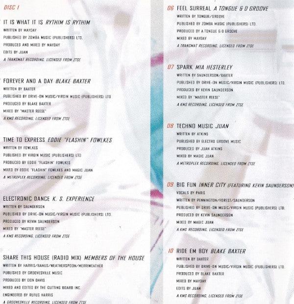 Various : Techno One And Two (Electronic Dance) (CD, Comp, RE + CD, Comp, RE + Comp)