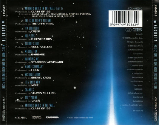 Various : The Faculty (Music From The Dimension Motion Picture) (CD, Album, Comp)