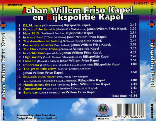 Johan Willem Friso Kapel En Rijkspolitiekapel : Johan Willem Friso Kapel En Rijkspolitie Kapel (CD, Comp)
