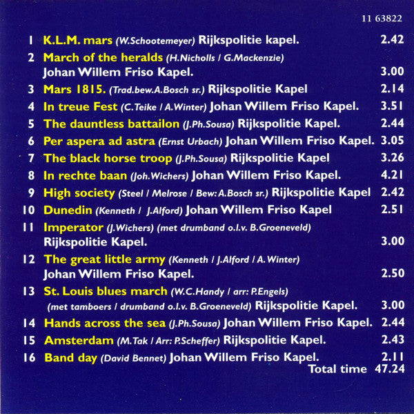 Johan Willem Friso Kapel En Rijkspolitiekapel : Johan Willem Friso Kapel En Rijkspolitie Kapel (CD, Comp)