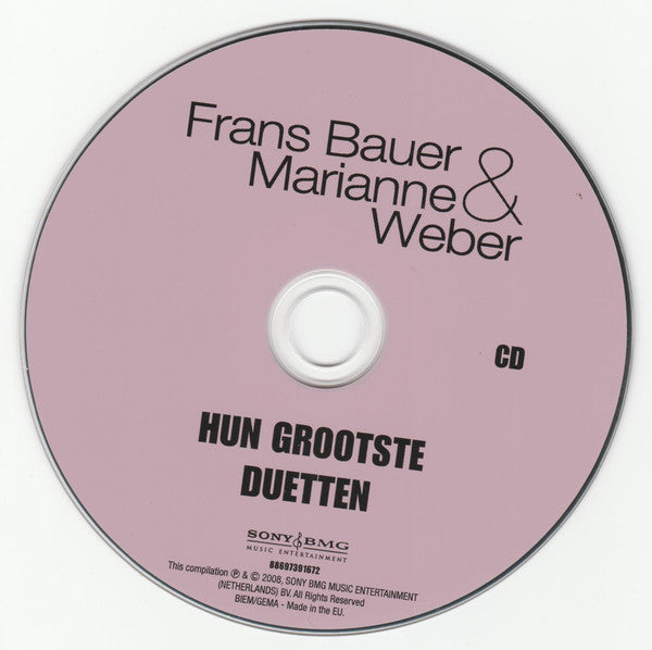 Frans Bauer & Marianne Weber : Hun Grootste Duetten (2xCD, Comp)