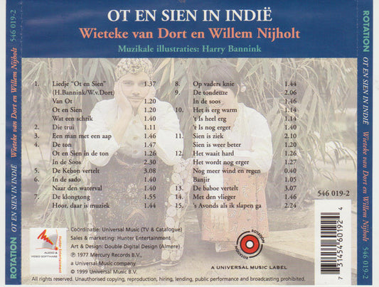 Wieteke Van Dort & Willem Nijholt : Ot En Sien In Indië (CD, Album)