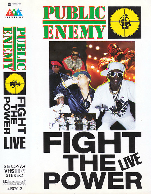 Public Enemy : Fight The Power Live (VHS, SECAM)