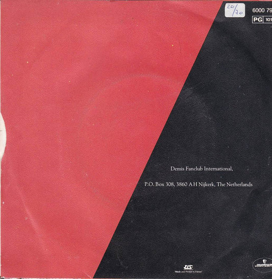 Demis Roussos : Au Nom De L'Amitie (7", Single)