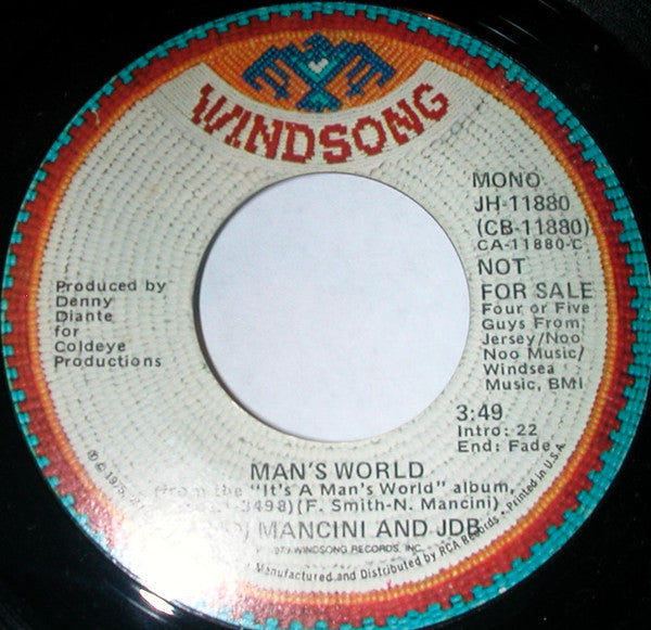 Nan Mancini & Johnny's Dance Band : Man's World (7", Mono, Promo)