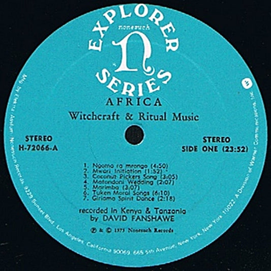 Various : Africa - Witchcraft & Ritual Music (LP, Album)